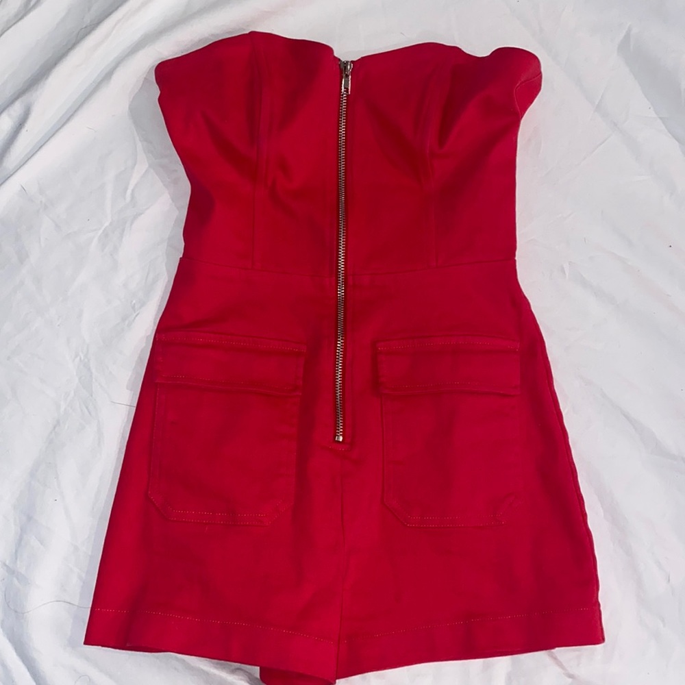 HOT Pink Zip Up Romper
